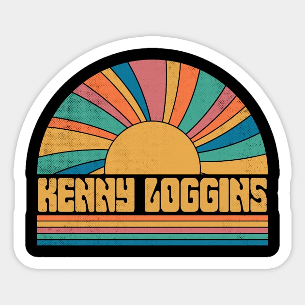 Graphic Loggins Proud Name Distressed Birthday Vintage Style Sticker by Travis Figueroa